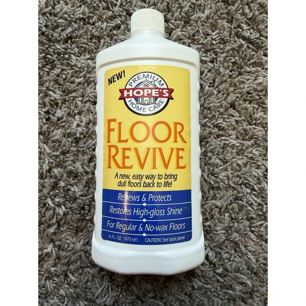 Hope's Floor Revive 16oz Restores Shine No Wax Floor Polish Cleaner